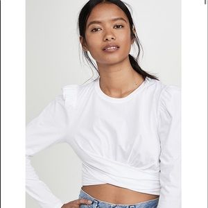 A.L.C. Mandy tee puff sleeve top new